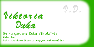 viktoria duka business card
